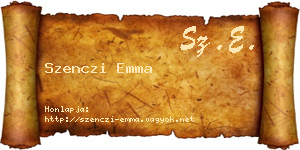 Szenczi Emma névjegykártya